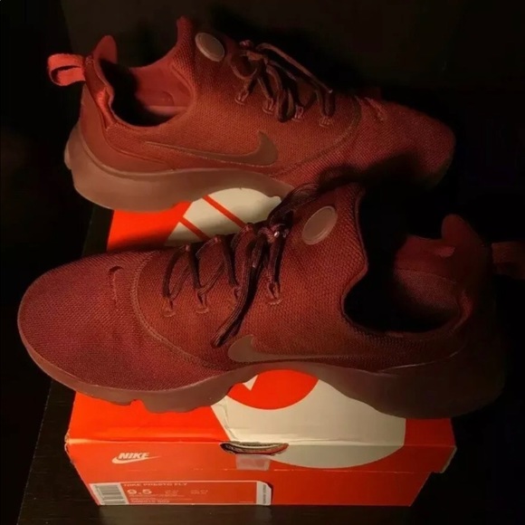 Nike Presto Fly Maroon EXCELLENT Condition - Picture 3 of 6